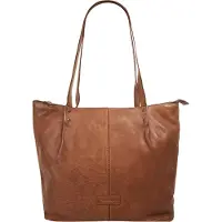 Harold's Leder Schultertasche Submarine Shopper Cognac braun