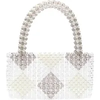 Koosh damen handtasche - wollweiss mehrfarbig