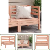 The Living Store Garten-Ecksofa Massivholz Douglasie