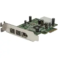 StarTech.com .com 3 Port 800+400 FireWire PCI Express Schnittstellen Combo Karte - Low Profile, PCIe, IEEE 1394/Firewire, PCIe 1.1, Grün, 149905 h, Texas Instruments - XIO2213B