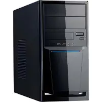 Linkworld 7271-23, Midi Tower, PC, Schwarz, 3.5", 176 mm, 387 mm