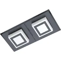 Eglo LED-Deckenlampe Masiano 1 2-helles Schwarz