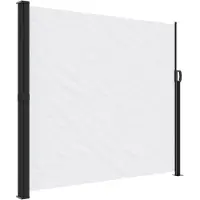 Syfax Seitenmarkise Ausziehbar Weiß 180x500 cm