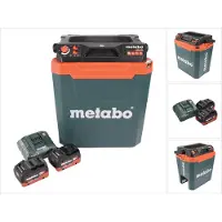 Metabo KB 18 BL Akku Kühlbox 18 V mit Warmhaltefunktion 28 l Brushless + 2x Akku 8,0 Ah + Ladegerät
