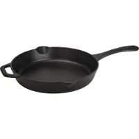 Victoria Emaillierte Gusseisenpfanne Induction 30cm, Cast Iron Skillet ohne PTFE