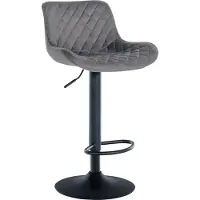 CLP Barhocker Minosa I Fußstütze Aus Metall I Höhenverstellbarer Gepolsterter Drehstuhl, Farbe: creme, Material: Kunstleder