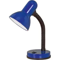 Eglo Tischleuchte "BASIC", blau, 1, Ø 12,5cm H: 30cm, Leuchten, Ø12,5 x H30 cm / exkl. 1 x E27 (je max. 40W) / Wippschalter, Tischleuchte
