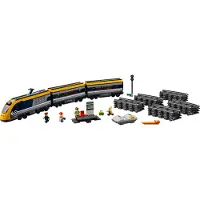 LEGO 60197 City Personenzug mit batteriebetriebenem Motor, ferngesteuertes Set mit Bluetooth-Verbindung, Schienen und Zubehör