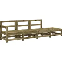 Sonstiges 4-tlg. Garten-Lounge-Set Kiefernholz Imprägniert