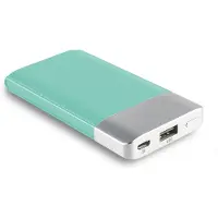 RealPower PB-4000 Fashion, 4000 mAh, Lithium Polymer (LiPo), Blau, Silber