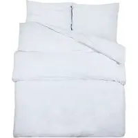Syfax Bettwäsche-Set Weiß 155x220 cm Leichte Mikrofaser