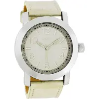 Oozoo Damen Lederarmband Uhr Timepieces beige matt Analog Quarzuhr UOC5150A