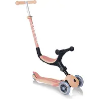 Globber GO-UP FOLDABLE PLUS ECO – 3 in 1 Dreirad, Laufrad und Scooter, 120/80 mm, 3-rädrig, höhenverstellbar, apricot