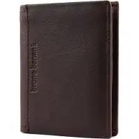 Bruno Banani Leder Geldbörse Arizona Wallet High with Flap Brown braun