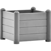 Syfax Garten-Hochbeet PP Stein Grau 43x43x35 cm