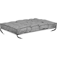 AIO Factory Gartenkissen 120x80 cm mit hohem Rand für Palettenbank, wasserdicht, grau