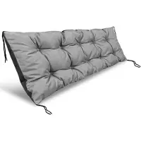 AIO Factory Gartenkissen 150x50 cm für Hollywoodschaukel Palette wasserdicht grau