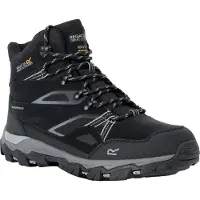Regatta - Herren Wanderstiefel "Holcombe III" RG11300 (45 EU) (Schwarz/Granitgrau)
