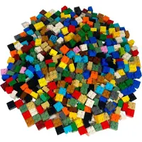 LEGO : bunte Mischung 2x2 Steine, 100 Stück