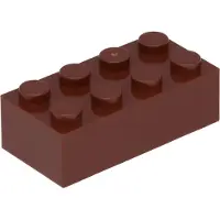 LEGO 2x4 Stein 3001 - 250 Stück Rotbraun