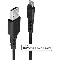 Lindy 31321, 2 m, Lightning, USB A, Schwarz, Gerade, Gerade