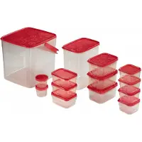 Hama 00111468, Set, Rot, Transparent, 85 °C, 233 mm, 230 mm, 225 mm