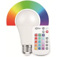 Blulaxa LED-SMD-Lampe, A60, RGB, E27, EEK: F, 9 W, 810 lm, 2700 K