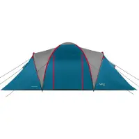 NILS Nc6031 Blau-Hellgraues Campingzelt Highland