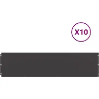 Syfax Rasenkanten 10 Stk. Schwarz 25x103 cm Kaltgewalzter Stahl
