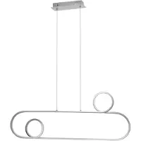 Toolight Pendellampe App810-Cp Chrom Led + Fernbedienung 1-Lichtquelle 40 W 34,5X90X106Cm Einstellbar