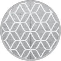 Syfax Outdoor-Teppich ARAKIL Grau Ø160 cm PP