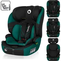 Lionelo Levi One i-Size Autositz, neueste Sicherheitsnorm R129 i-Size, universelle Passform, passt in alle Autos - Grün