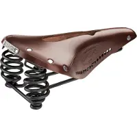 Brooks Flyer Carved, Fahrradsattel, Stadt, Braun, Einfarbig, Leder, Stahl