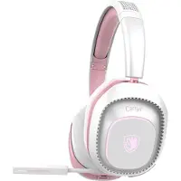Hyrican Sades Carrier SA-203 Gaming-Headset (Rauschunterdrückung, kabellos, Stereo, Over Ear, Bluetooth 5.0, 2,4G, 3,5 mm) weiß/pink