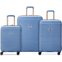Delsey PARIS Freestyle 4 Double Rolls Trolley L / M / S L Sky Blue hellblau 74cm