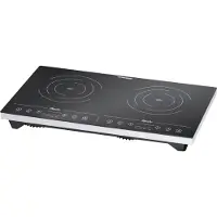 Rommelsbacher Doppel-Induktionskochplatte "CT 3410/IN", schwarz, B:60cm H:6,7cm T:36cm, Kochplatten, 3400 Watt, Doppel-Induktionskochplatte
