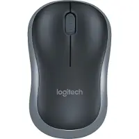 Logitech M185, Beidhändig, Optisch, RF Wireless, 1000 DPI, Grau