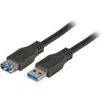 EFB Elektronik K5237.5 USB3.0 Verlängerungskabel A-A, St.-Bu., 5,0m, schwarz, Premium K52375