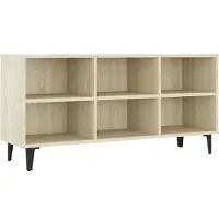 Syfax TV-Schrank mit Metallbeinen Sonoma-Eiche 103,5x30x50 cm