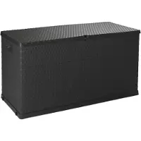 Toomax Rattan-Aufbewahrungsbox 420 L, Kunststoff, Graphit, Z0162R0--4100