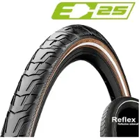 Continental Ride City Drahtreifen 28x1.75" Reflex E-25 braun/schwarz 47-622 | 28x1,75" 2023 E-Bike Reifen