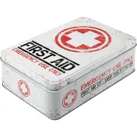 Nostalgic Art Vorratsdose Flach First Aid Kit 2,5 l 23x16x7 cm