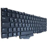 T-ProTek DEUTSCHE-Tastatur Schwarz mit Trackpoint kompatibel für Dell Latitude 15 E5550-5885