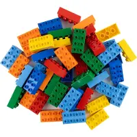 LEGO DUPLO 2x4 Steine Bausteine Bunt Gemischt - 3011 NEU! Menge 25x – Jede Mischung individuell zusammengestellt
