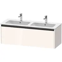 Duravit Waschtischunterschrank Ketho.2 128x48x44cm, 1 Ausz., wandhängend, we. hgl
