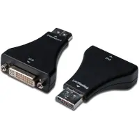 Digitus DisplayPort Adapter, DisplayPort, DVI-I, (24+5), 0,1 m, Schwarz
