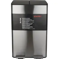 Spirella Mülleimer Mülltrennsystem Mülltrennung mit Deckel 60 L (2x30 Liter)
