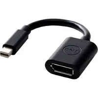 Dell 470-13627, 0,203 m, 20-pin DisplayPort FM, Apple mini-DisplayPort M, Stecker, Buchse, Schwarz
