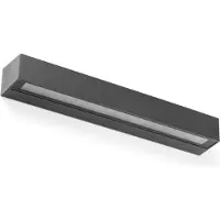 Faro 71907, Wandbeleuchtung für den Außenbereich, Dunkles Grau, Aluminium, IP65, I, 14 W