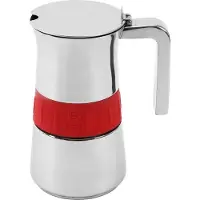 Big Buy Cooking Italienische Kaffeemaschine BRA Elegance Red (10 Kopper)